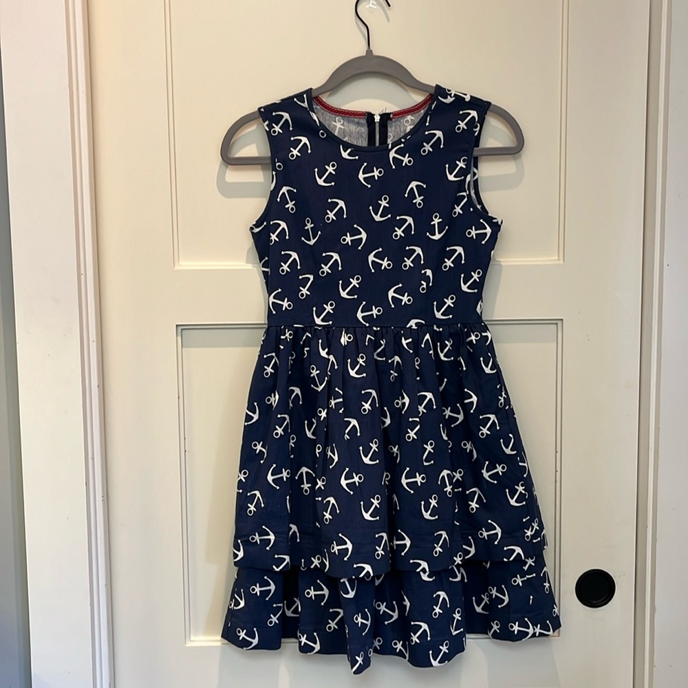 Fabulous blue dress with white anchors print. Size XS. PRICE DROP!